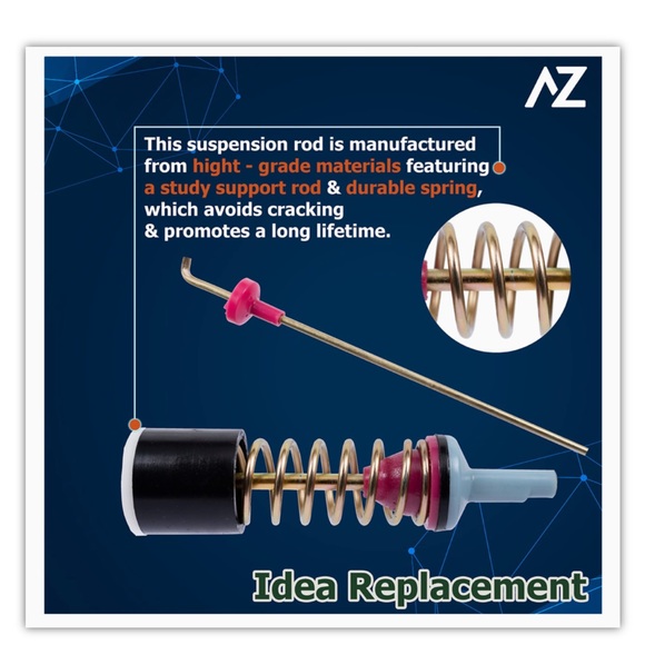 4PC Washer Suspension Rod Damper Assembly For Samsung WA400PJHDWR/AA and MORE - Picture 6 of 6